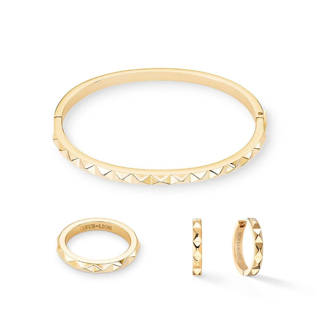 Coeur De Lion Spikes Hoop Earrings - Gold