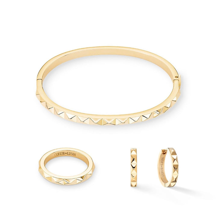 Coeur De Lion Spikes Hoop Earrings - Gold