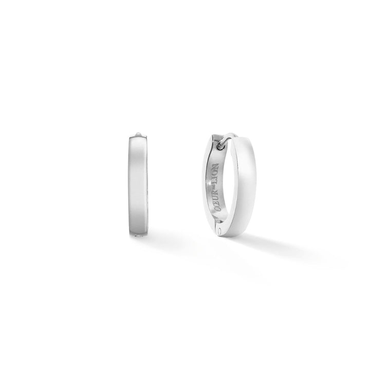 Coeur De Lion Creole Classic Hoop Earrings - Silver - 0137211700