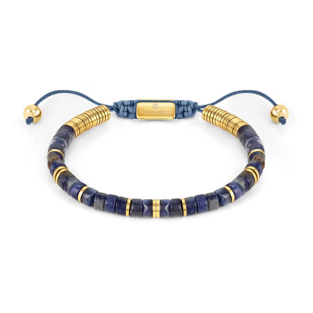 Nomination Instinct Style Bracelet in Steel with Stones - Sodalite 027925_034