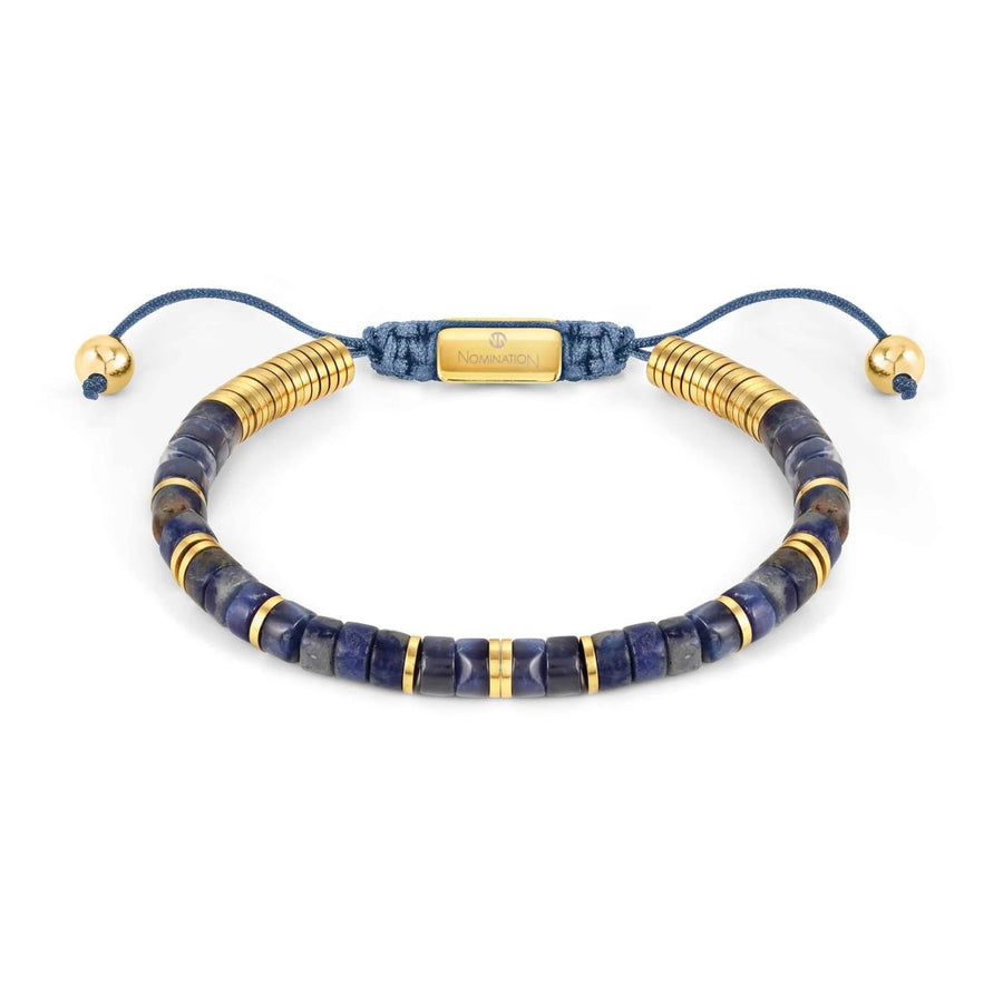 Nomination Instinct Style Bracelet in Steel with Stones - Sodalite 027925_034