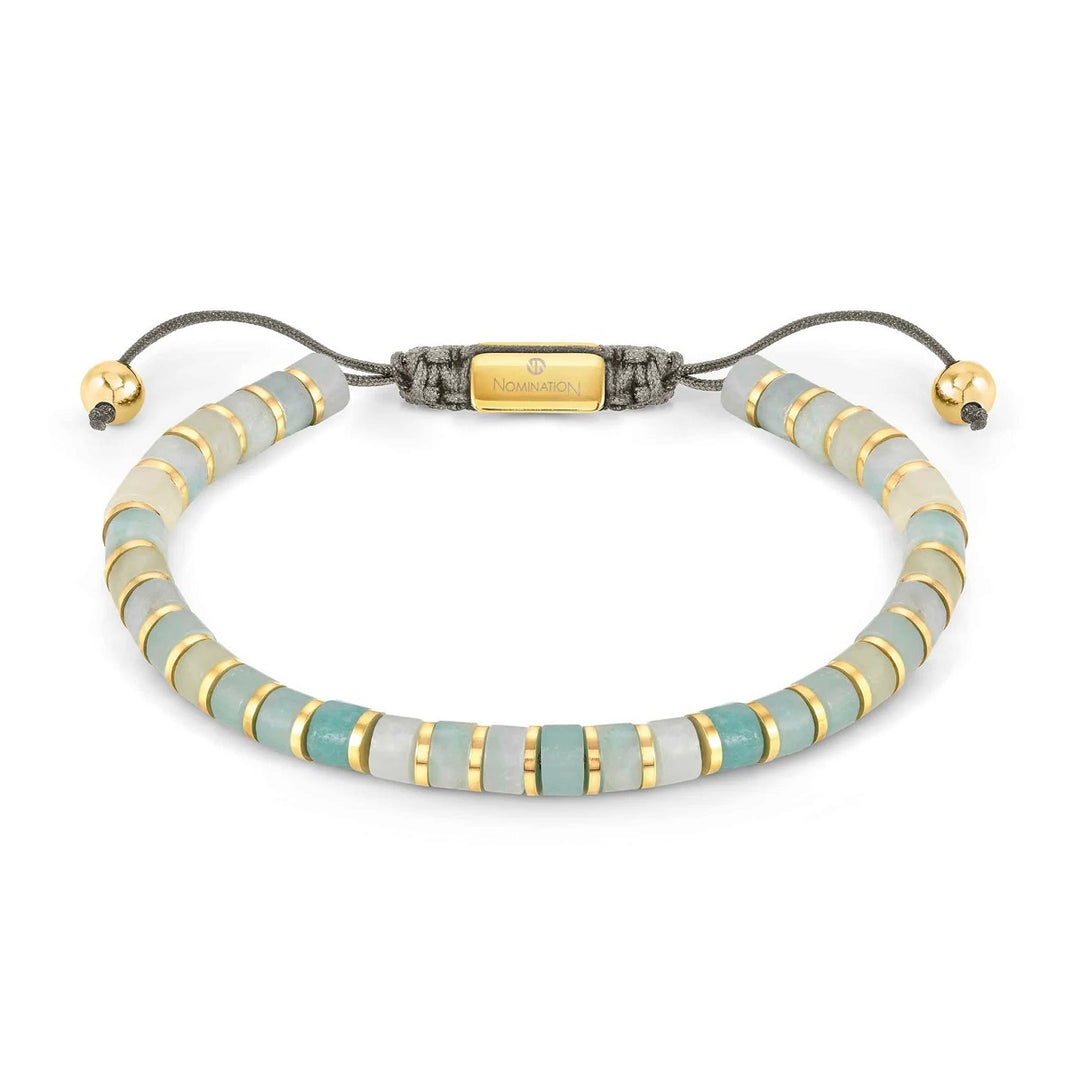 Nomination Instinct Style Bracelet in Steel with Stones - Amazonite 027927_037