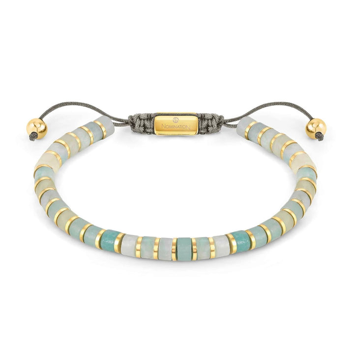 Nomination Instinct Style Bracelet in Steel with Stones - Amazonite 027927_037