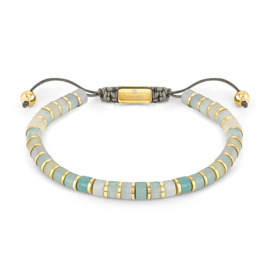Nomination Instinct Style Bracelet in Steel with Stones - Amazonite 027927_037