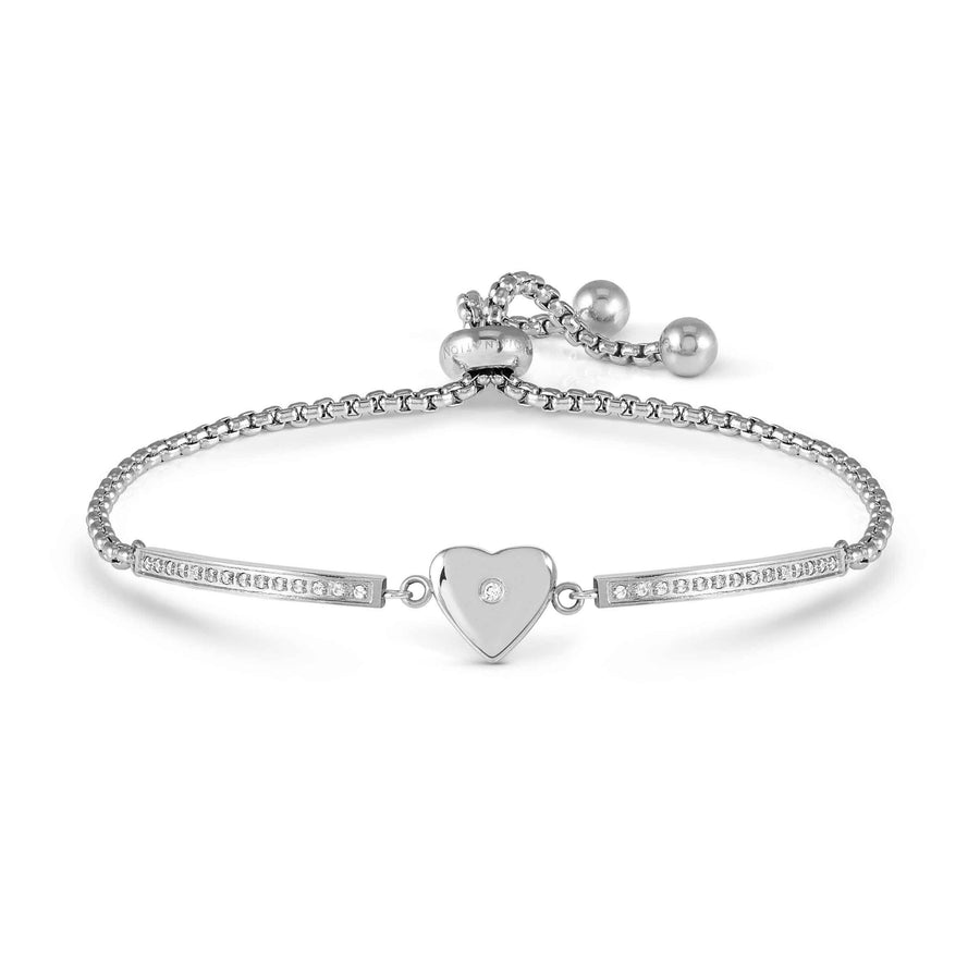 Niche Jewellery Nomination Milleluci Refined Bracelet Stainless Steel and Zirconia - Heart