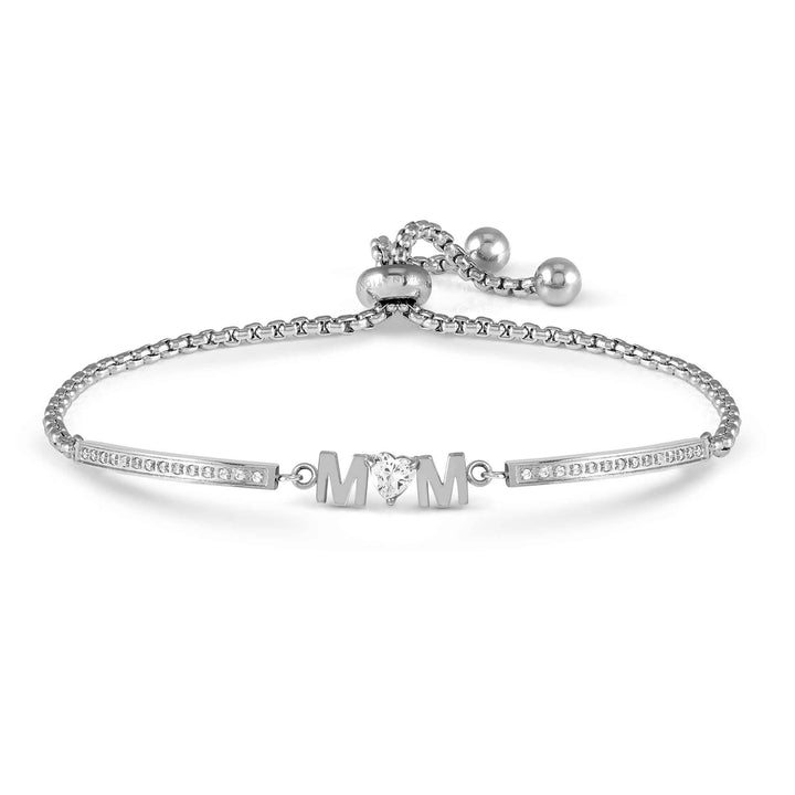 Niche Jewellery Nomination Milleluci Bracelet Stainless Steel and Zirconia - Mum