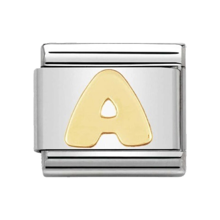 Nomination Gold Classic Letter Charm - A