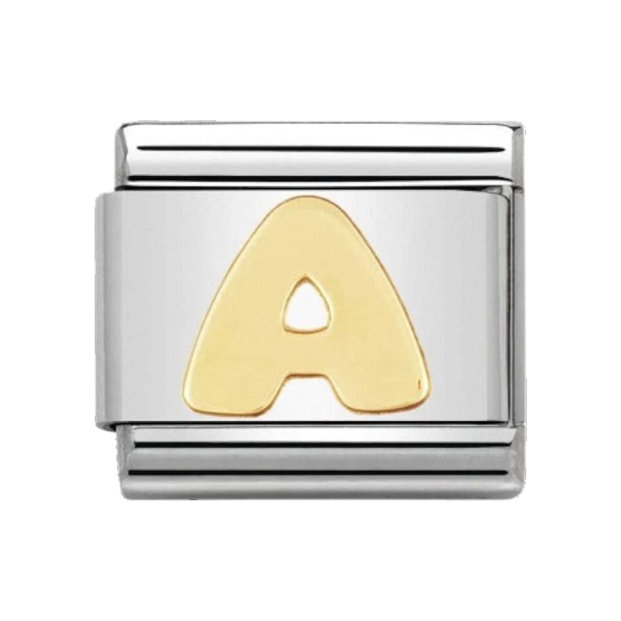 Nomination Gold Classic Letter Charm - A