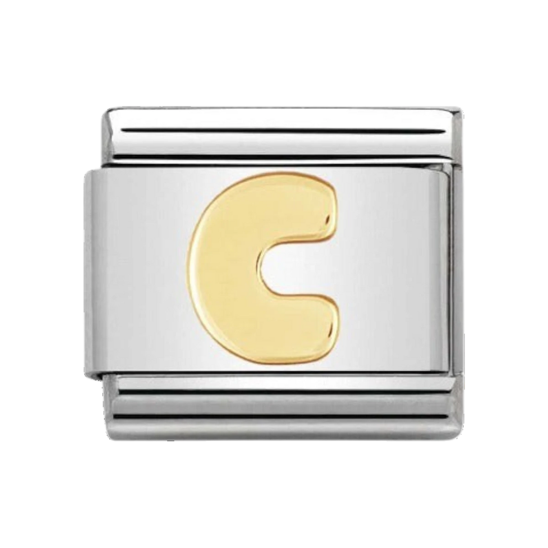 Nomination Gold Classic Letter Charm - C