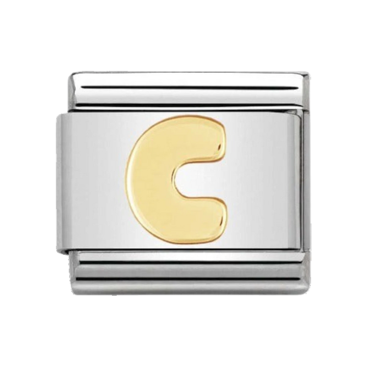 Nomination Gold Classic Letter Charm - C