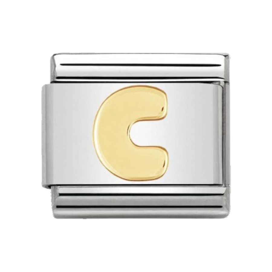 Nomination Gold Classic Letter Charm - C