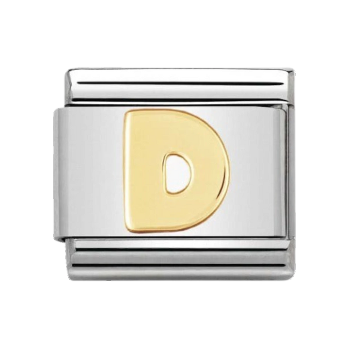 Nomination Gold Classic Letter Charm - D