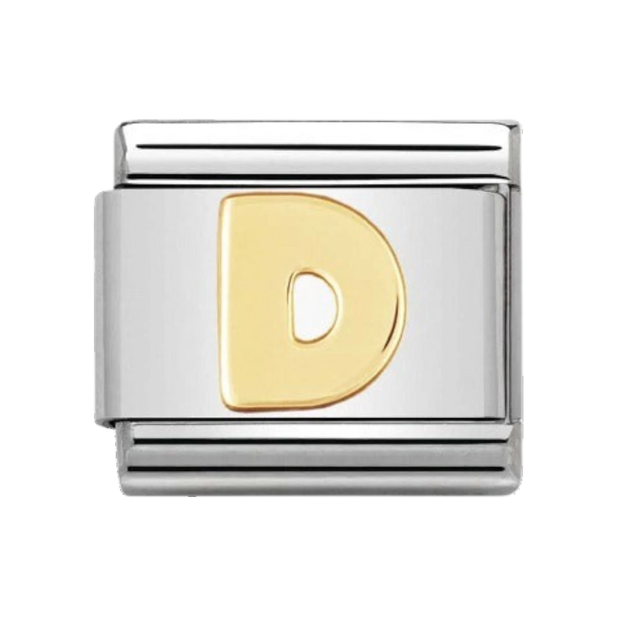 Nomination Gold Classic Letter Charm - D