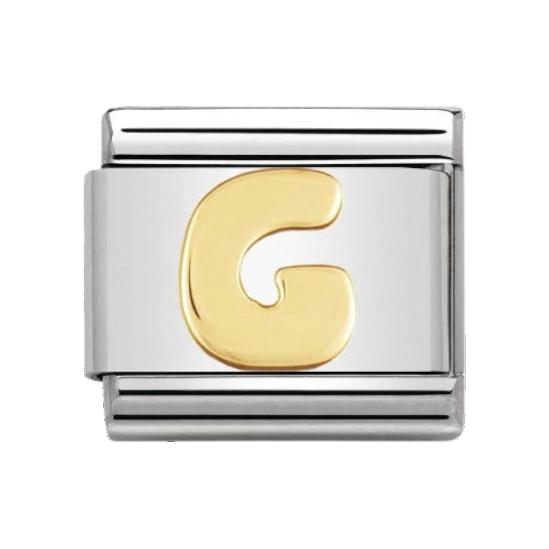 Nomination Gold Classic Letter Charm - G