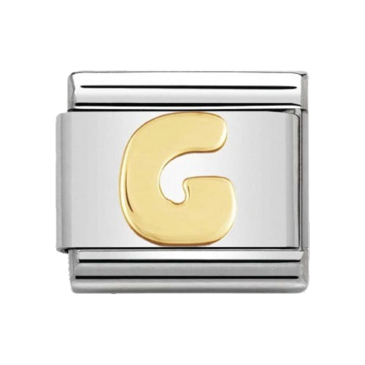 Nomination Gold Classic Letter Charm - G