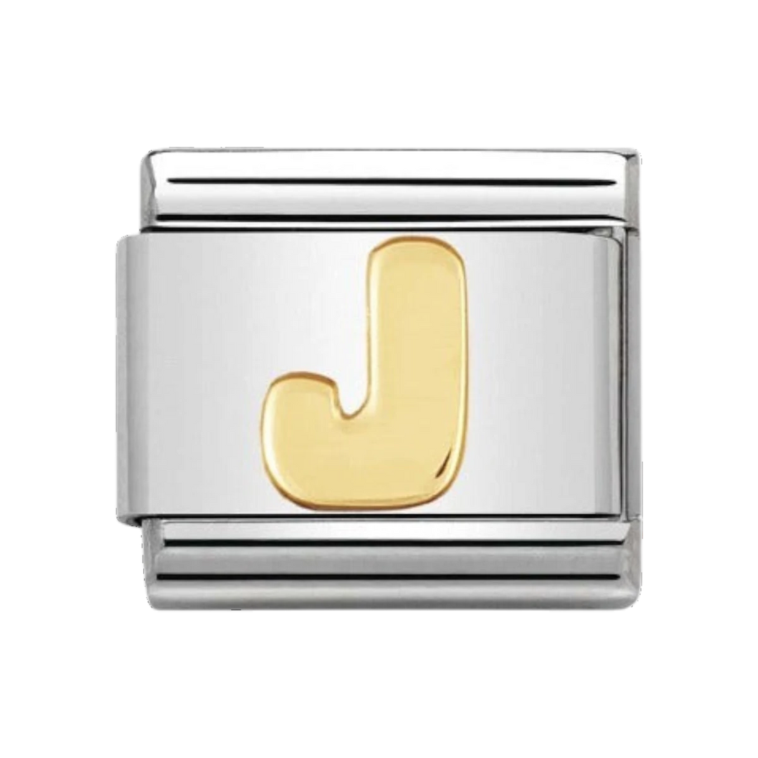 Nomination Gold Classic Letter Charm - J