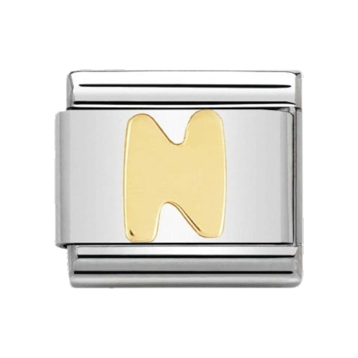Nomination Gold Classic Letter Charm - N