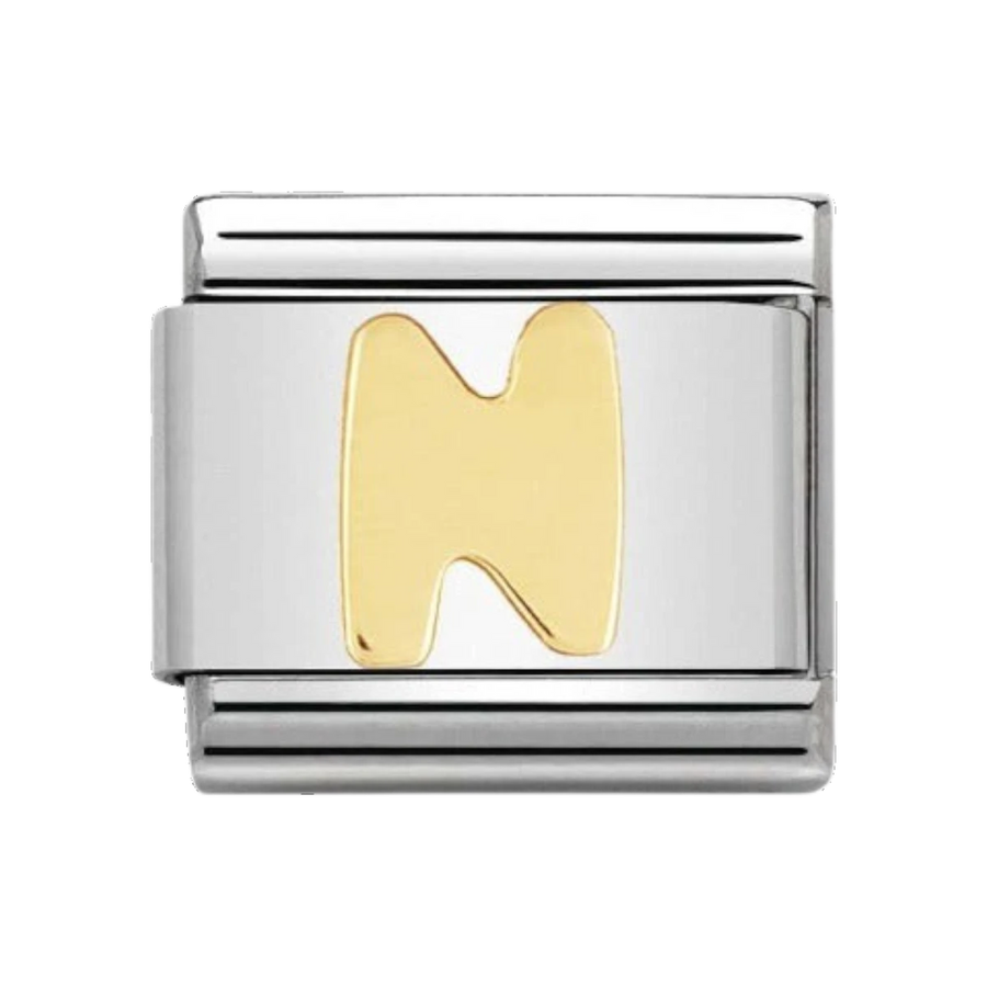 Nomination Gold Classic Letter Charm - N
