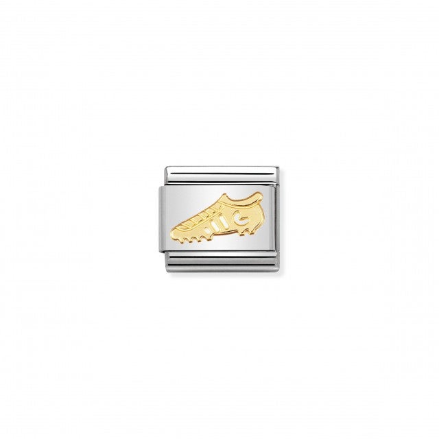 Nomination Classic Sports Charm - 18k Gold Football Boot 030106_04