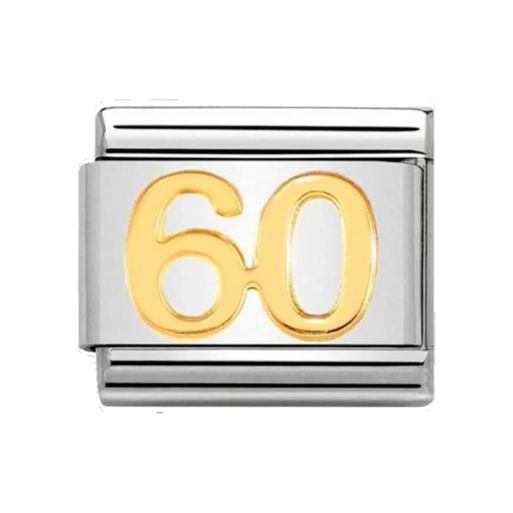 Nomination Classic Number 60 Charm Gold - 030109_43