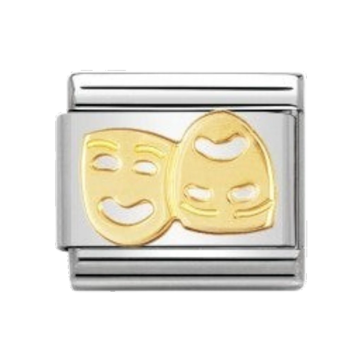Nomination Classic Gold Masks Charm 030110_01