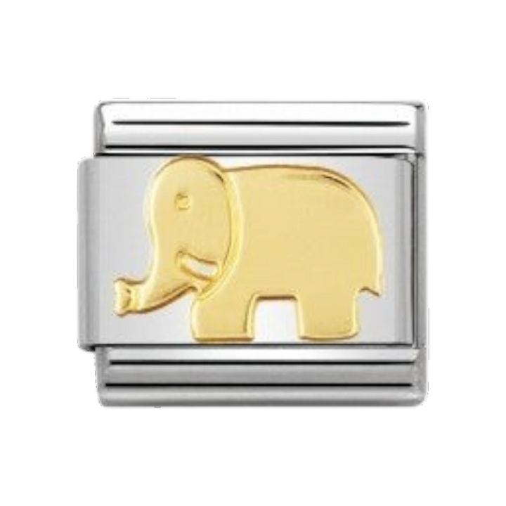 Nomination Classic Gold Animals of the Earth Elephant Charm 030112_08