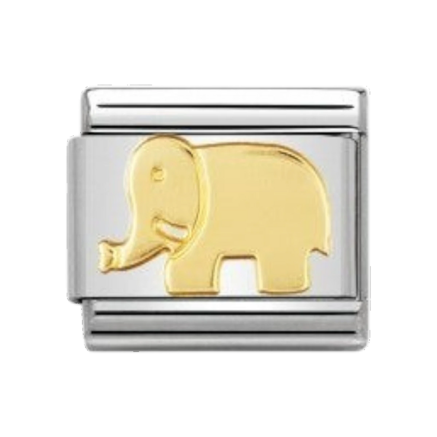 Nomination Classic Gold Animals of the Earth Elephant Charm 030112_08