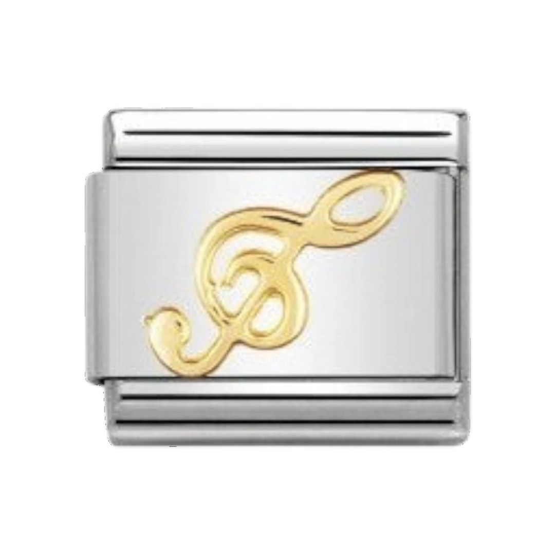 Nomination Classic Gold Music Treble Clef Charm 030117_08