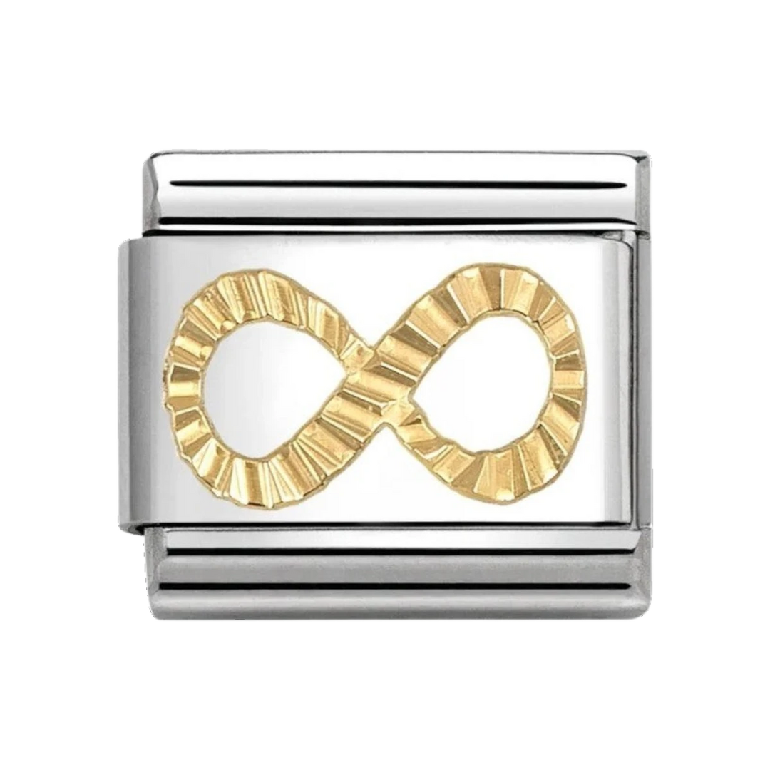 Nomination Gold Etched Infinity Heart Charm