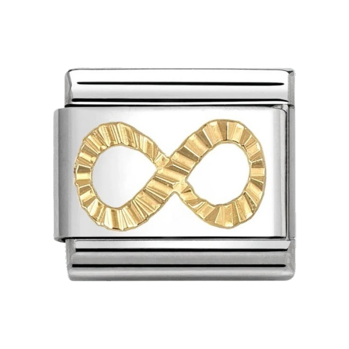 Nomination Gold Etched Infinity Heart Charm