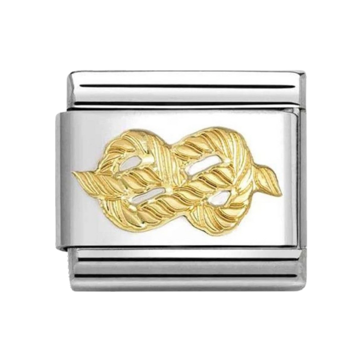 Nomination Classic Gold Rope Knot Charm. Item code 030149/59
