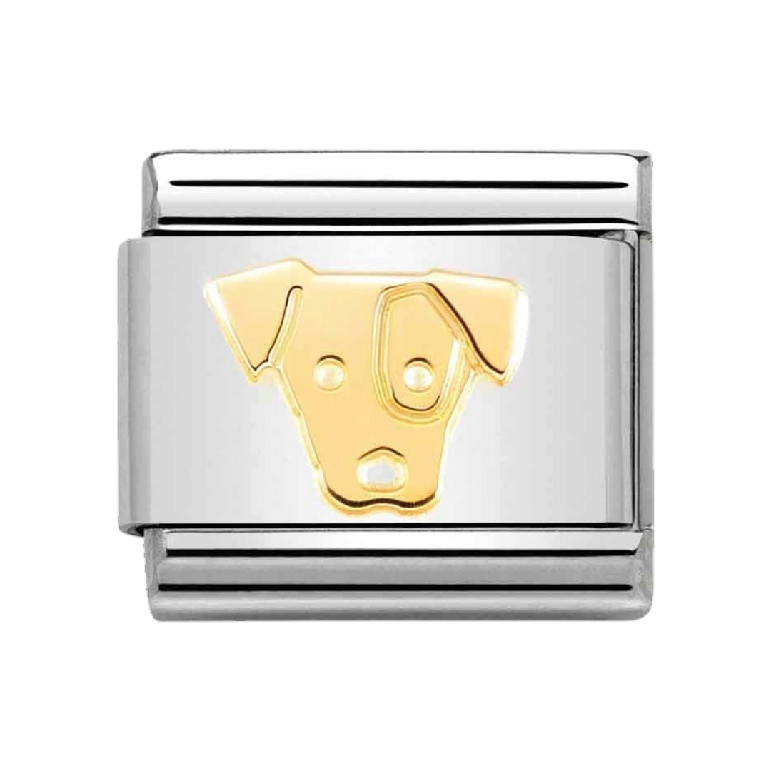 Niche Jewellery Nomination Gold Jack Russell Charm