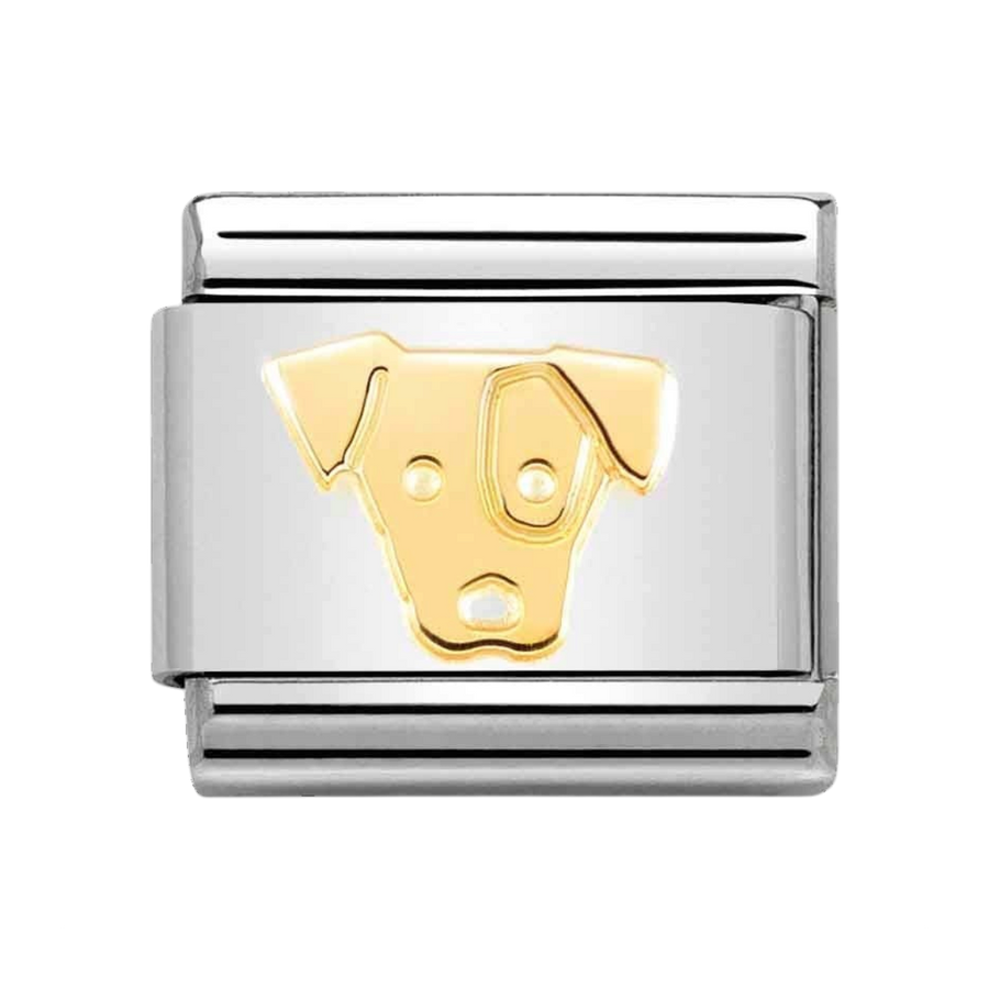 Niche Jewellery Nomination Gold Jack Russell Charm