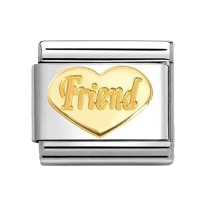Nomination Classic Gold Heart Friend Charm - 030162_76