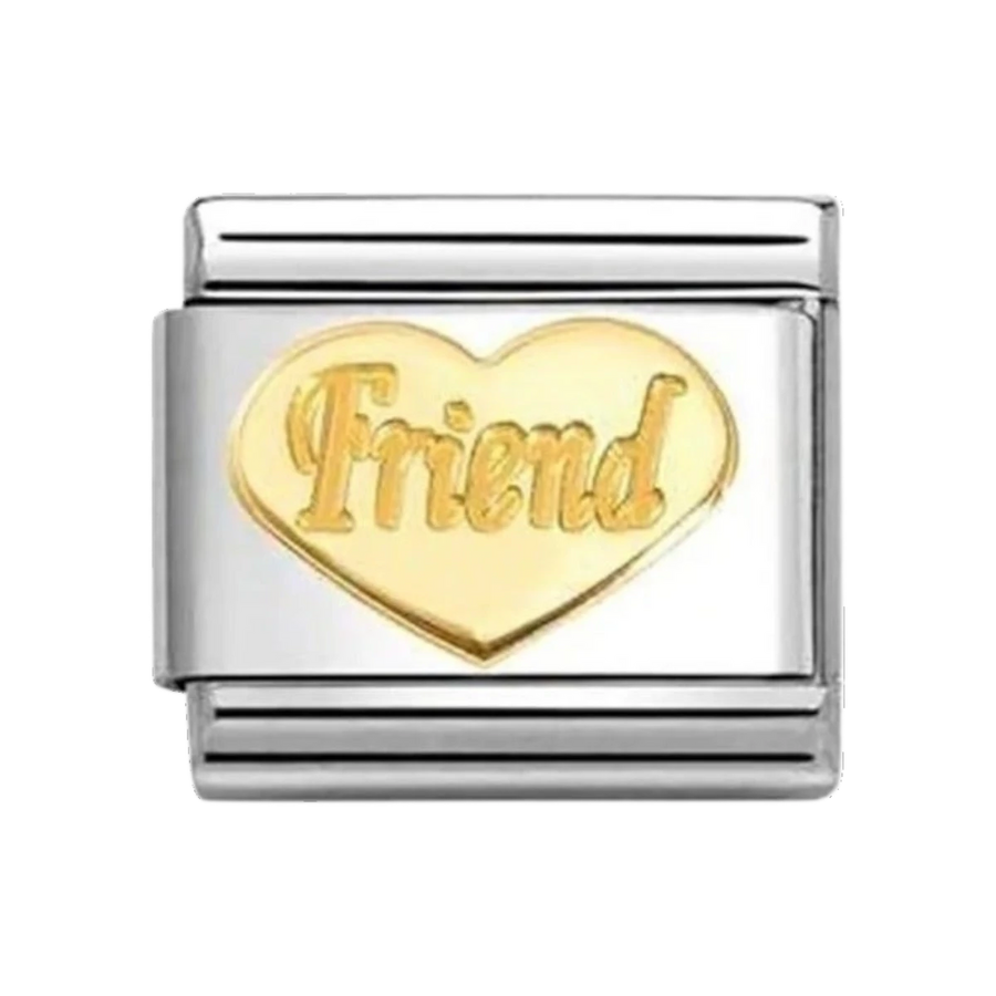 Nomination Classic Gold Heart Friend Charm - 030162_76