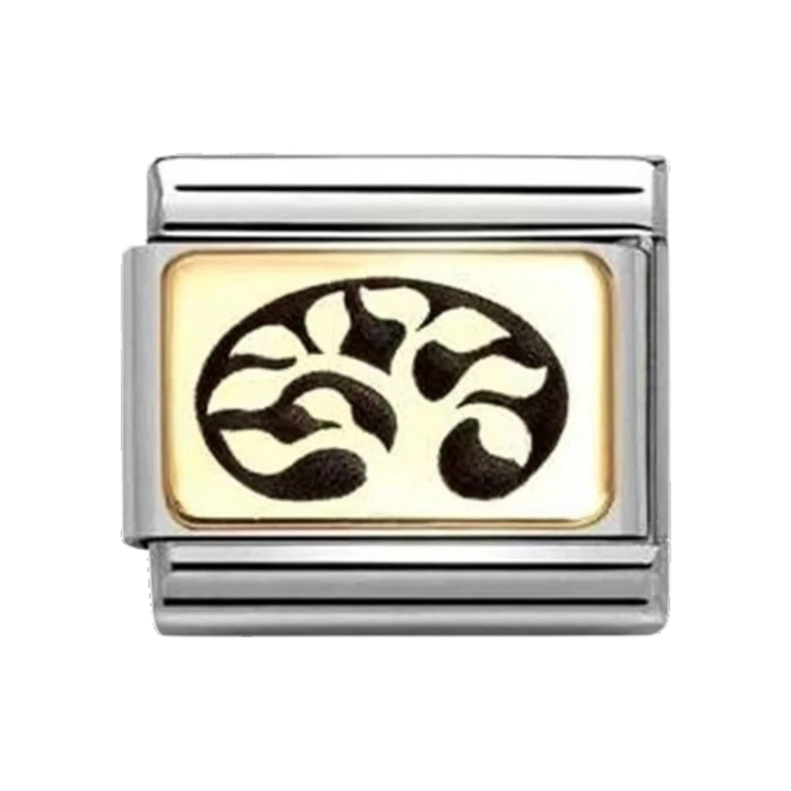 Nomination Gold and Enamel Tree of Life Charm