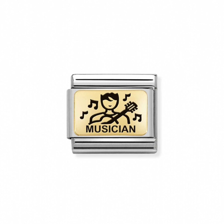Nomination Classic Composable Charm - 18k Gold Musician