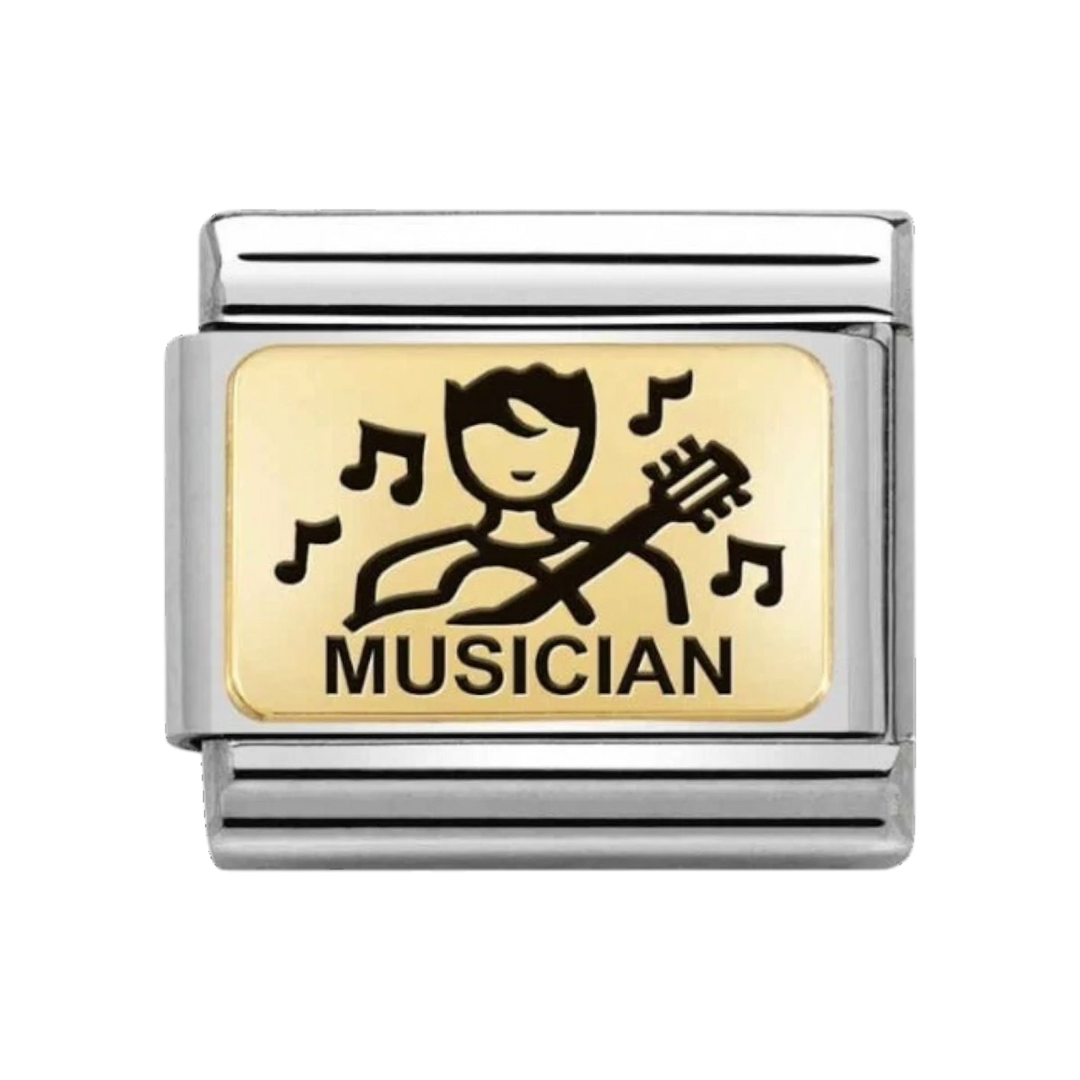Nomination Classic Composable Charm - 18k Gold Musician