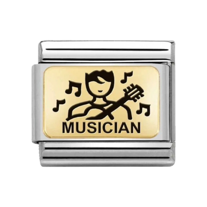 Nomination Classic Composable Charm - 18k Gold Musician