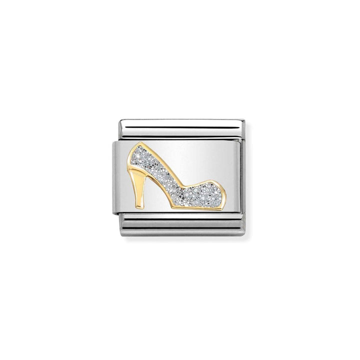 Nomination Classic 18k Gold and Silver Glitter Shoe Charm 030220_04