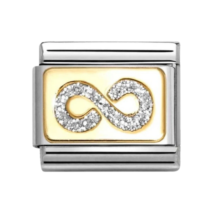 Nomination Classic 18k Gold Silver Glitter Infinity 030224_06