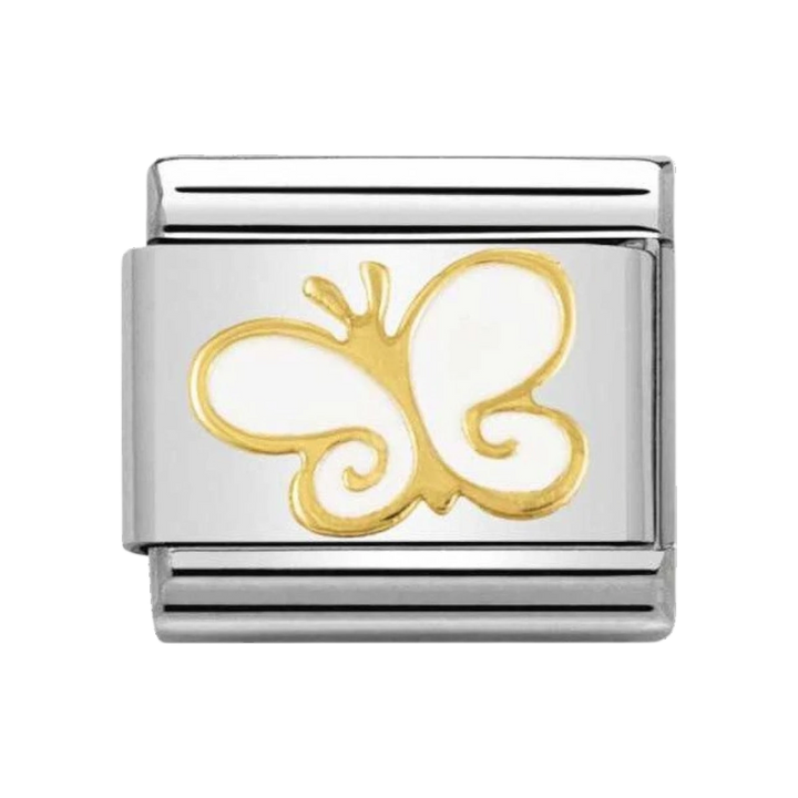 Nomination Classic White and Gold Butterfly Charm 030278_03
