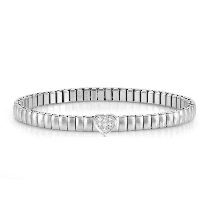 Nomination Extension Style Bracelet Steel and Cubic Zirconia Heart - 046007_004