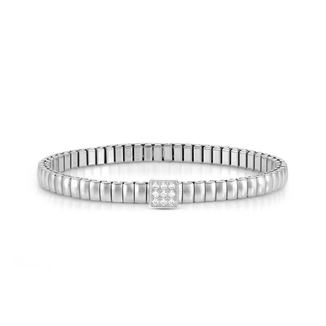 Nomination Extension Style Bracelet Steel and Cubic Zirconia Square 046007_056