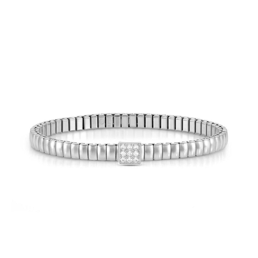 Nomination Extension Style Bracelet Steel and Cubic Zirconia Square 046007_056