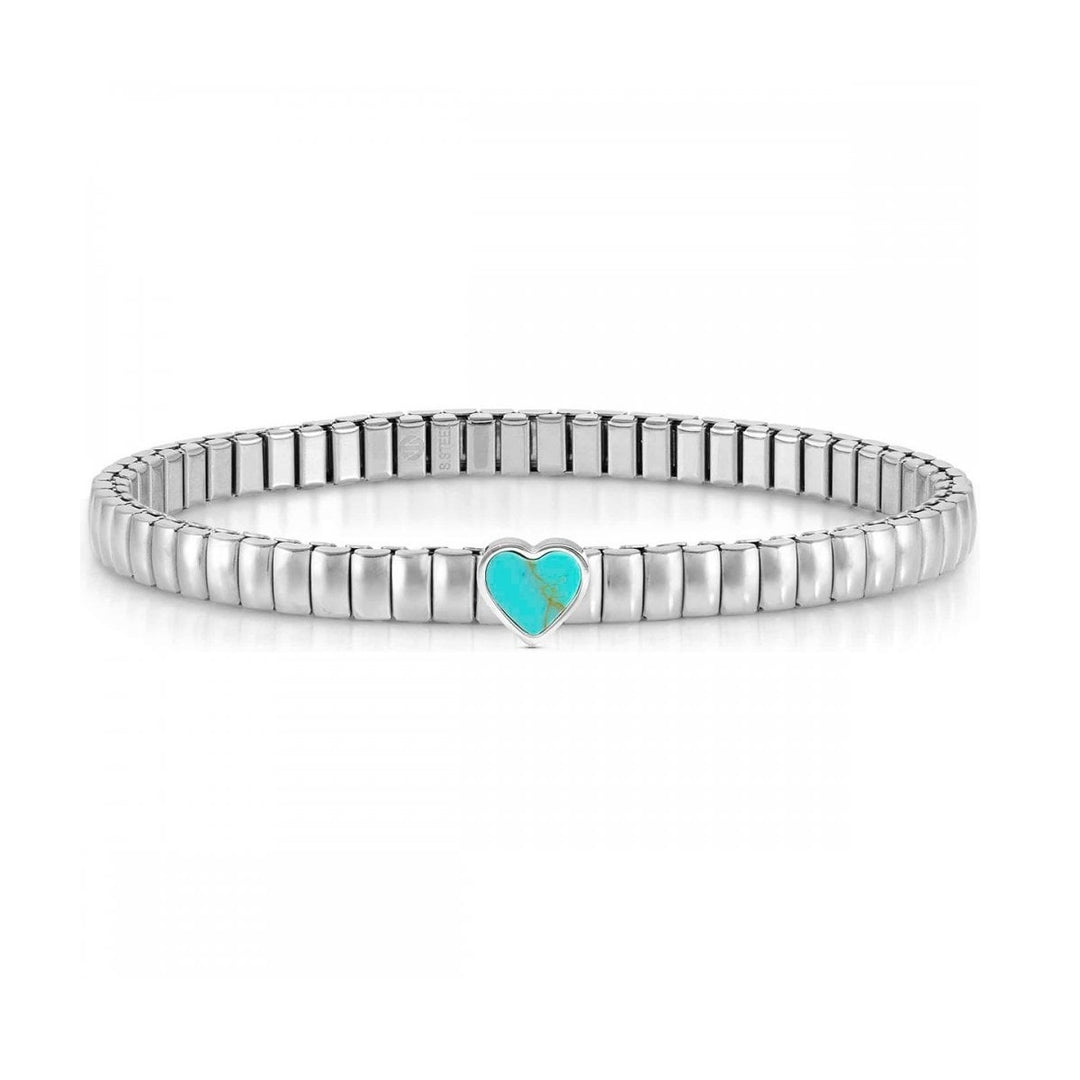 Nomination Extension Style Bracelet Steel and Stone Turquoise Heart - 046009_102