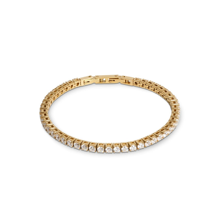 Coeur De Lion Crystal Tennis Bracelet - Gold - 0600301816