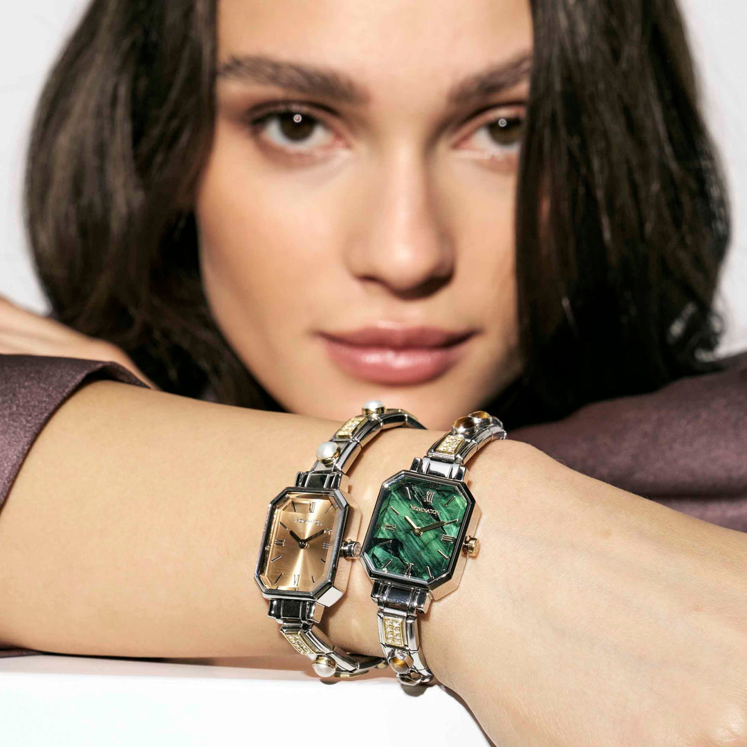 Niche Jewellery Nomination Paris Rectangular Meteorite Grey Dial Charm Watch detail
