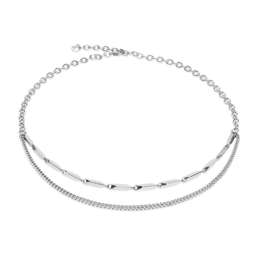 Coeur De Lion Twisted Layers Necklace - Silver - 0801101700