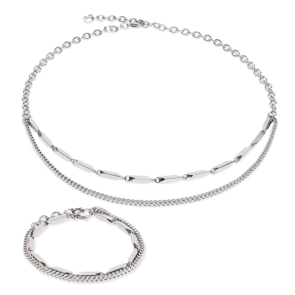 Coeur De Lion Twisted Layers Necklace - Silver - 0801101700